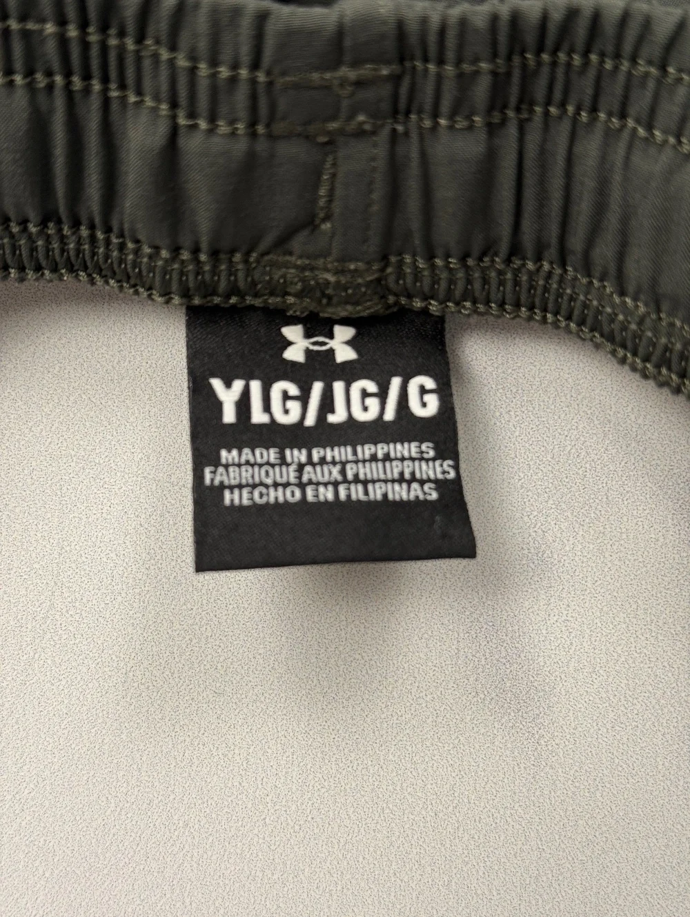 Under Armour Cargo Jogger Pants DarkGreen Pockets - Boys Large